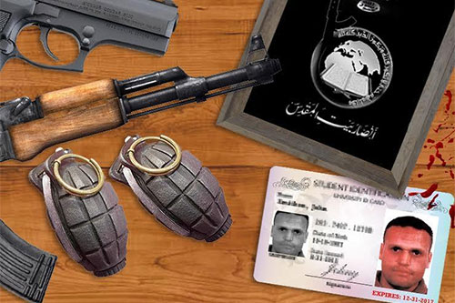 armas halladas en el escondite de Hisham al Ashamawy Capturan en Libia a uno de los terroristas más buscados del mundo